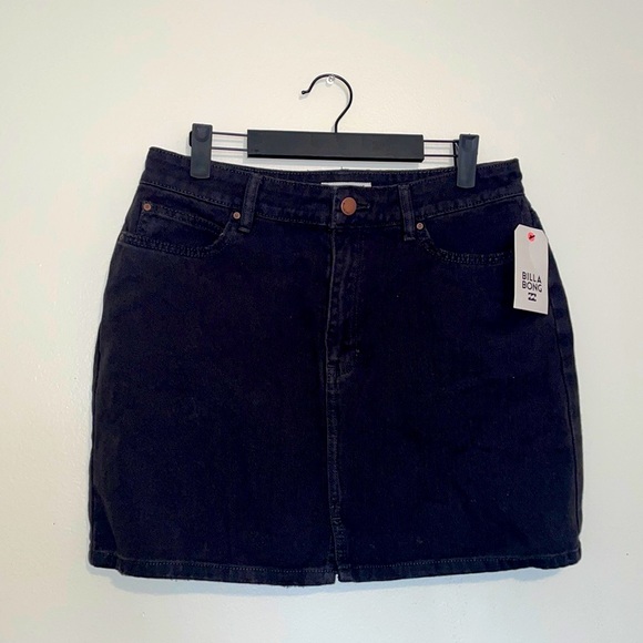 Billabong Dresses & Skirts - Billabong Black Denim Mini Skirt